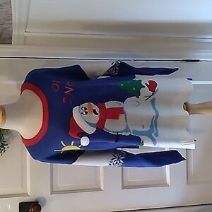 New Directions 2X snowman Christmas sweater